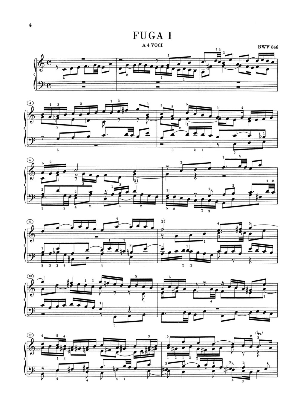 Bach The Well-Tempered Clavier Part I BWV 846-869