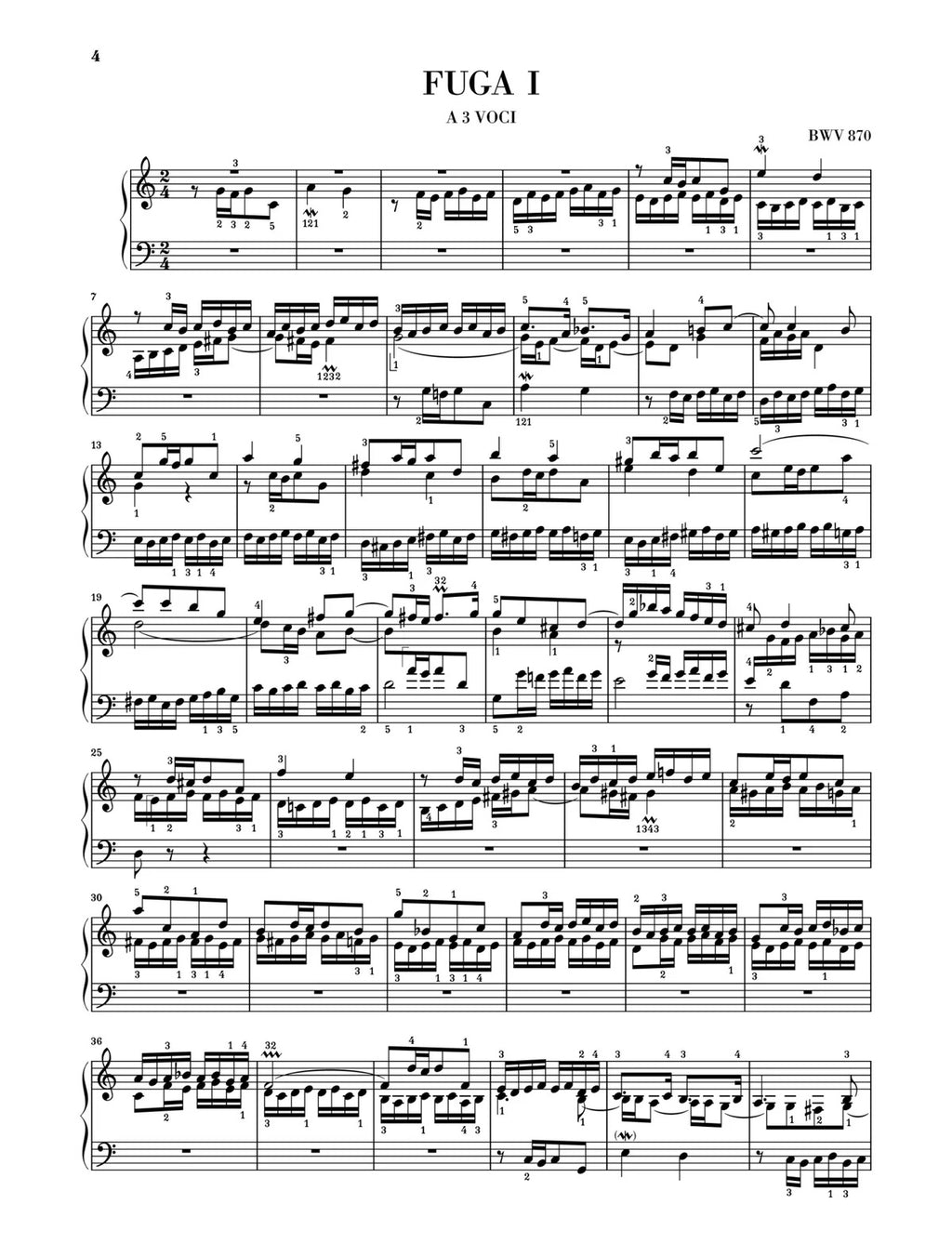 Bach The Well-Tempered Clavier Part II BWV 870-893