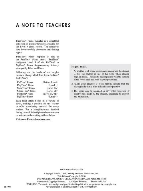 FunTime Piano Popular Level 3A-3B