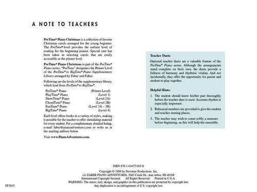 PreTime Piano: Christmas Primer Level