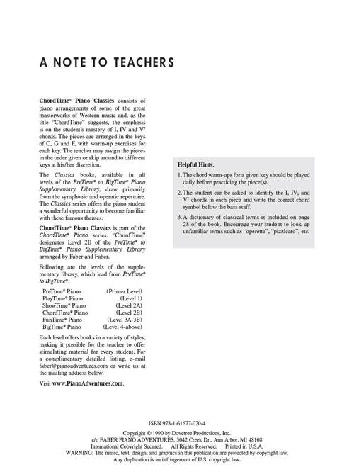 ChordTime Piano Classics Level 2B