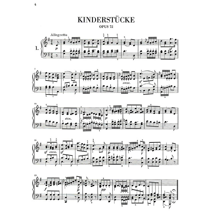 孟德爾頌【原典版】兒童曲集 作品72