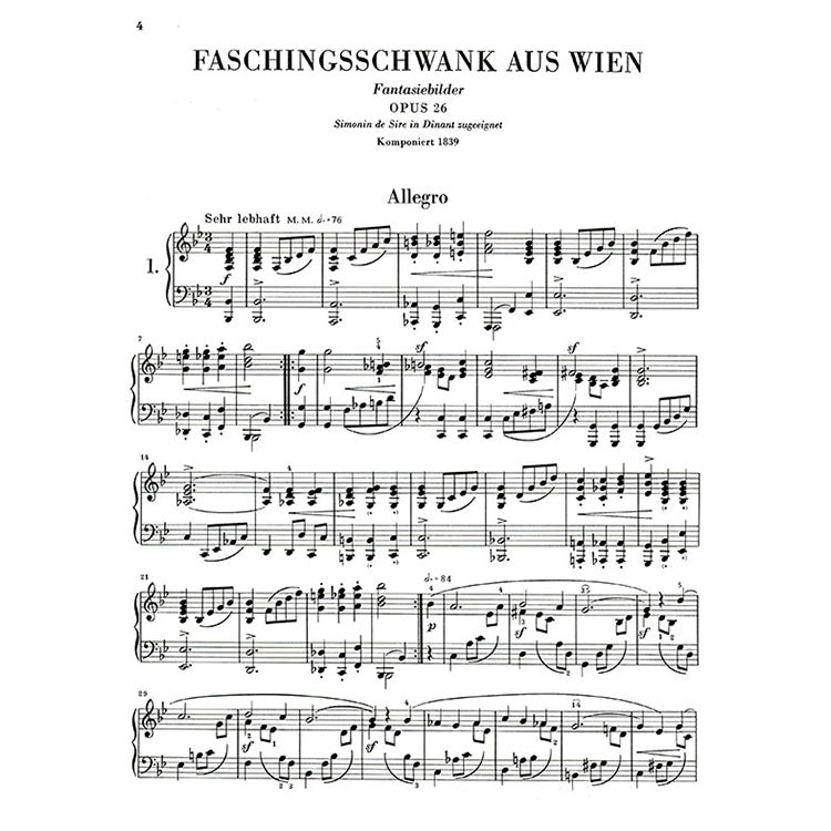 修曼 【原典版】維也納狂歡節 作品26