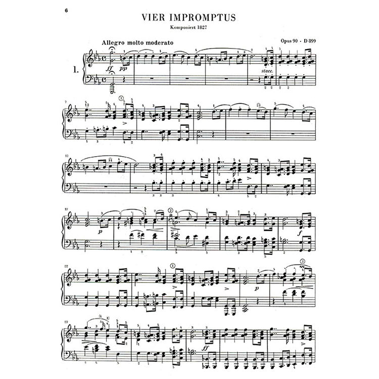 舒伯特 【原典版】即興曲與音樂的瞬間