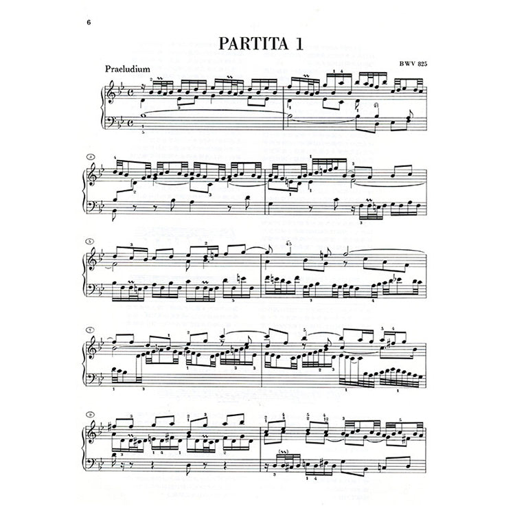 巴哈【原典版】 六首巴蒂達組曲