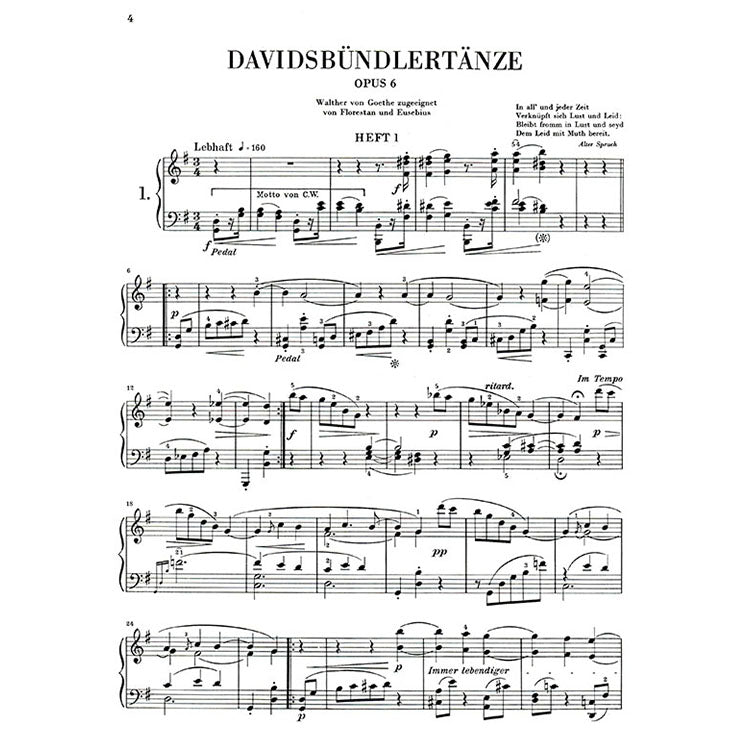 修曼【原典版】大衛同盟舞曲 作品6