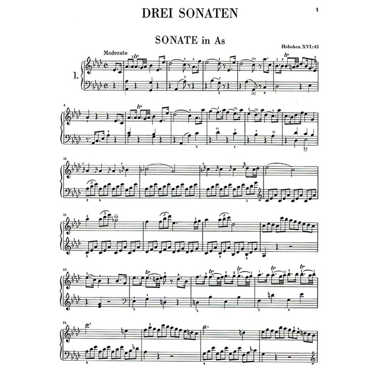 海頓【原典版】奏鳴曲全集 第三冊