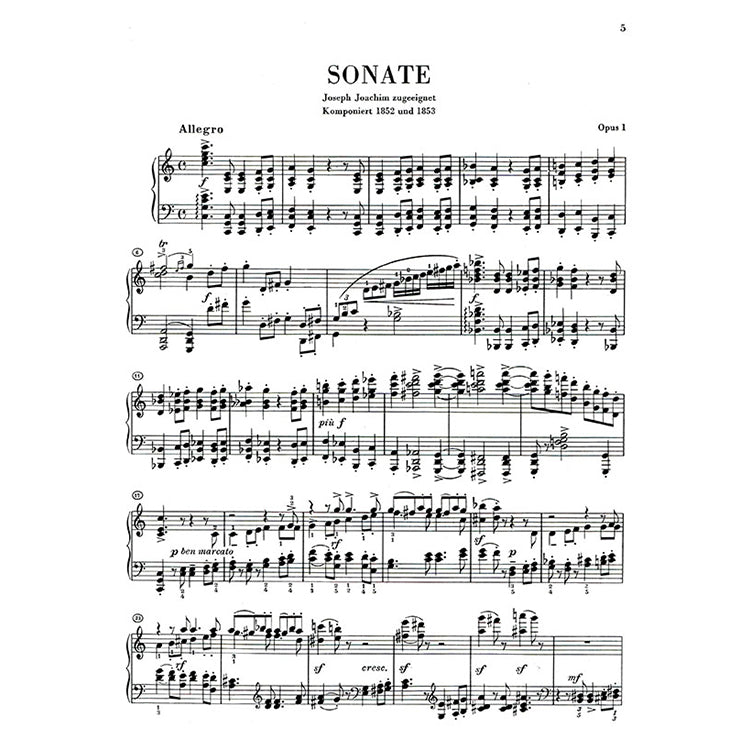 布拉姆斯 【原典版】奏鳴曲 ‧ 詼諧曲與敘事曲