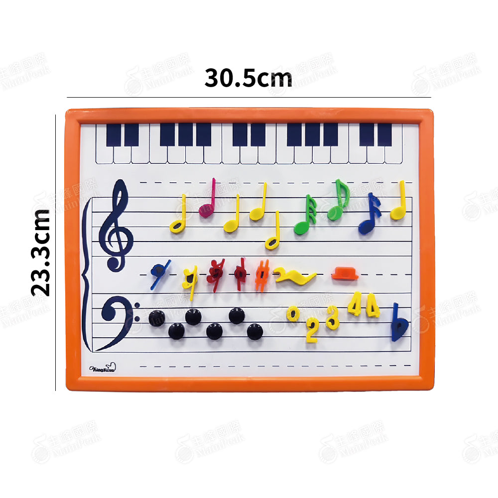 五線譜白板 + 音符磁鐵