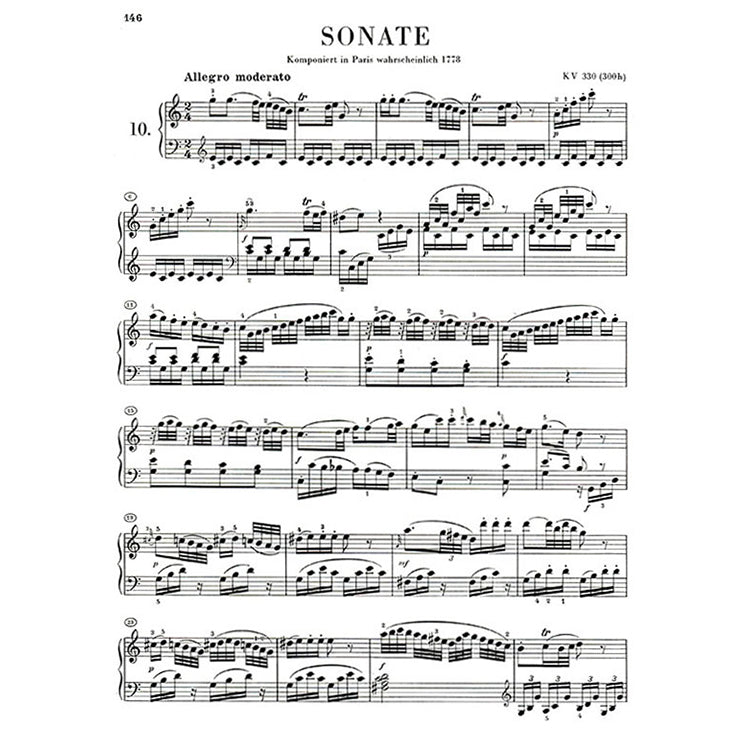 莫札特 【原典版】奏鳴曲 第二冊