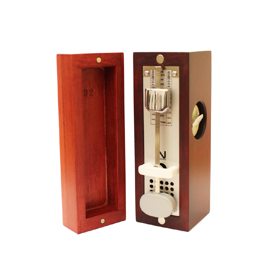 Nikko MINI 傳統手工木製節拍器 酒紅色