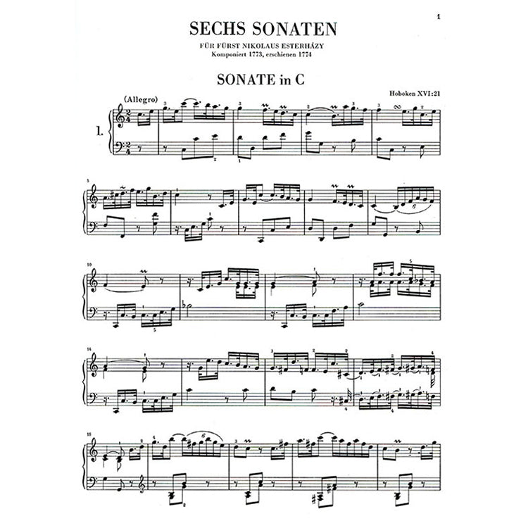 海頓 【原典版】奏鳴曲全集 第二冊