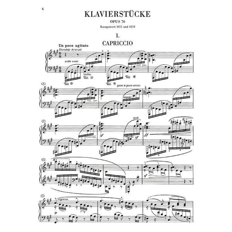 布拉姆斯【原典版】鋼琴曲集