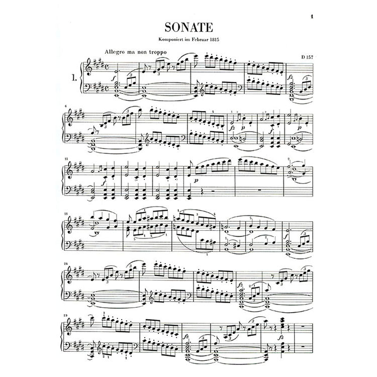 舒伯特 【原典版】奏鳴曲 第三冊