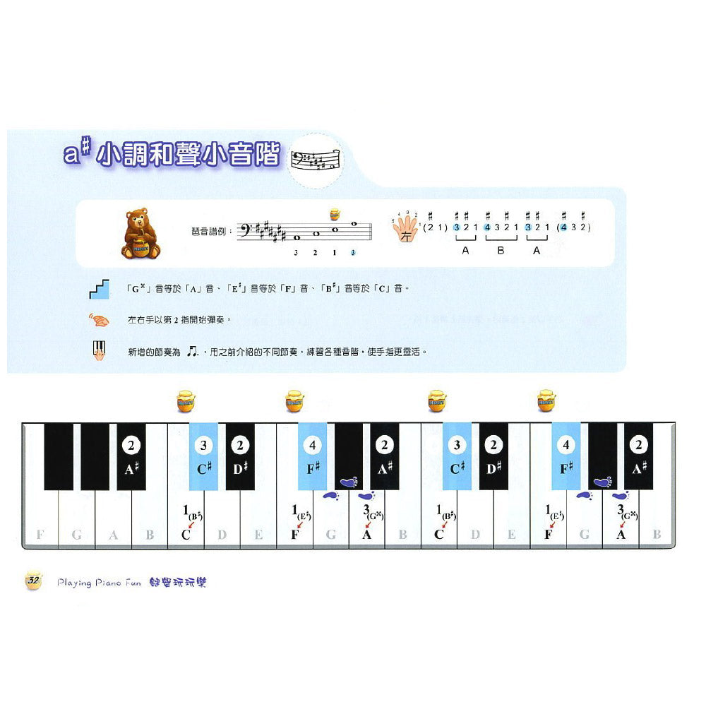 鍵盤玩玩樂-和聲小音階‧琶音練習篇