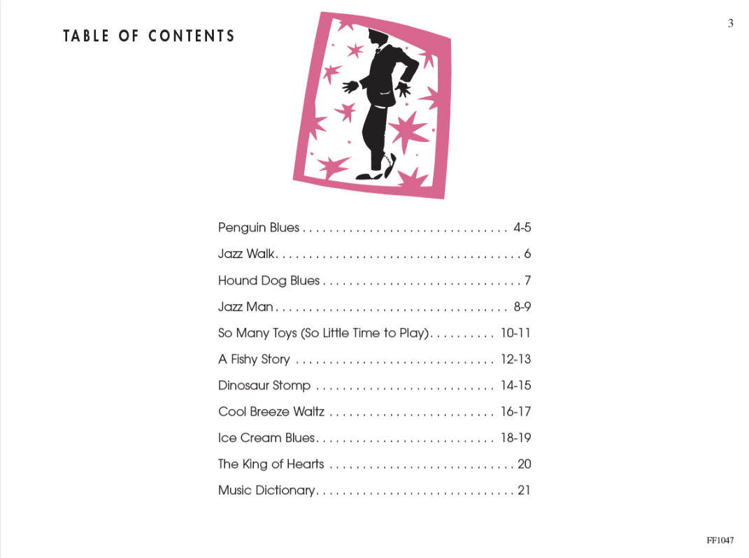 PreTime Piano JAZZ & BLUES Primer Level