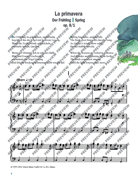 The Four Seasons (simple arrangement)