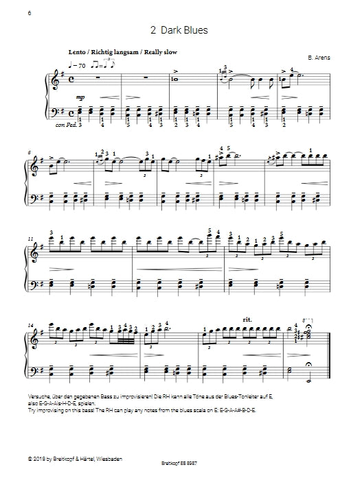 Barbara Arens Small Hand Piano 40 Pieces without Octaves