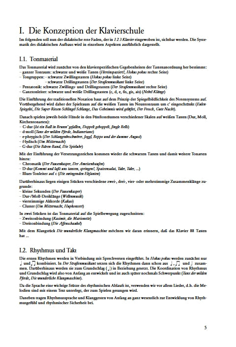 123 KLAVIER Lehrerkommentar Vol. 1