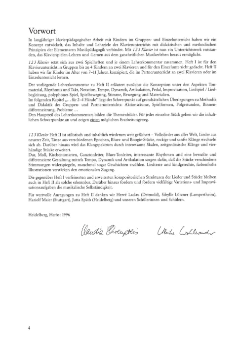 123 KLAVIER Lehrerkommentar Vol. 2