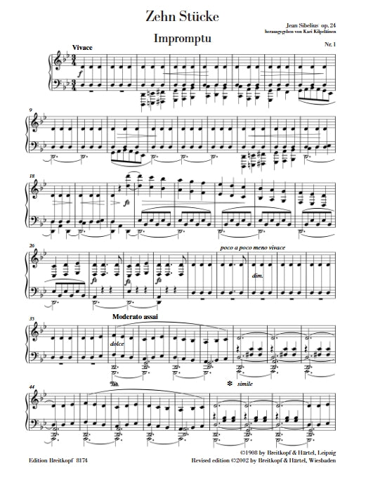 Sibelius Ten Pieces op. 24