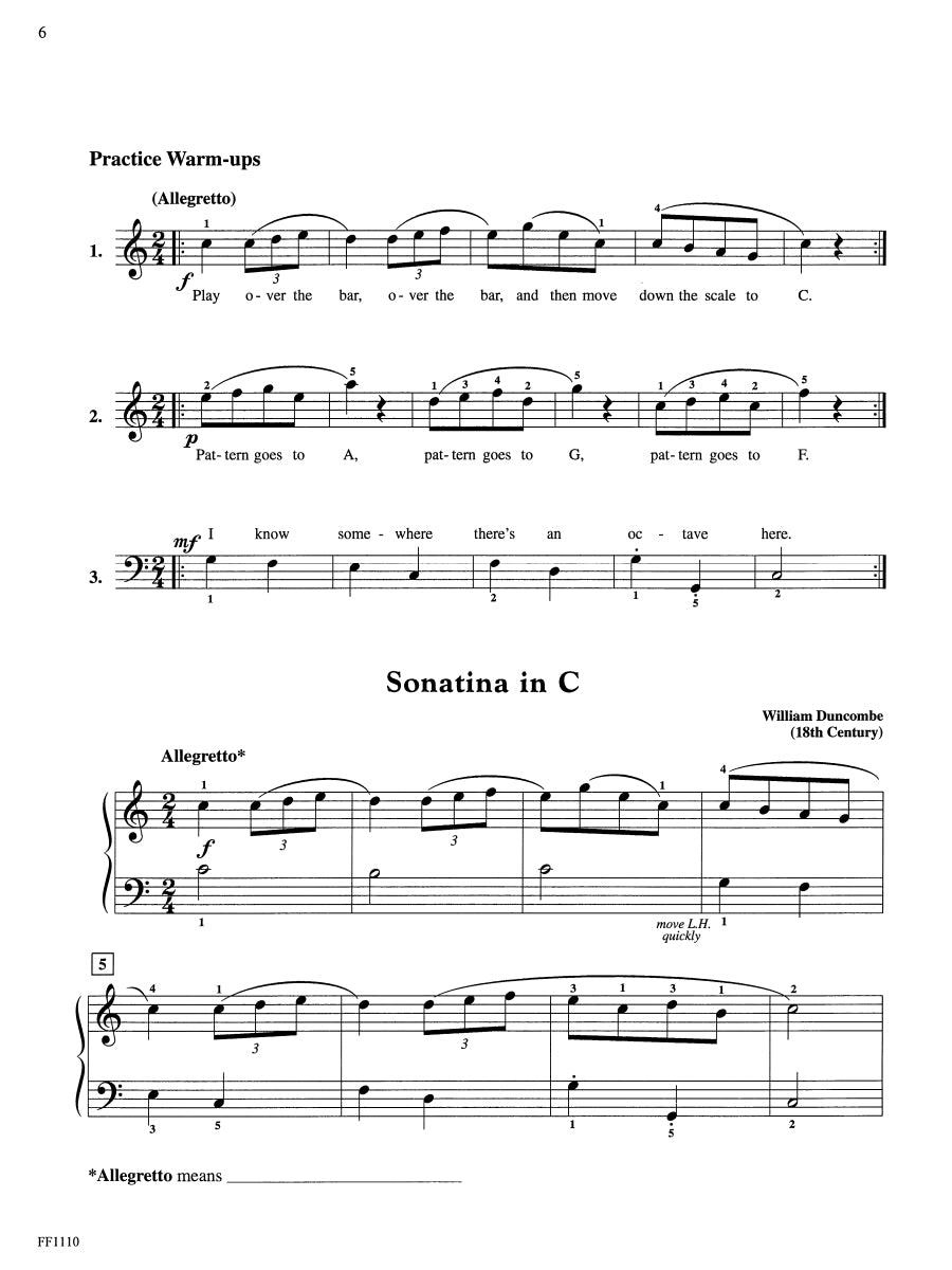Piano Sonatinas Developing Artist Original Keyboard Classics Book 1