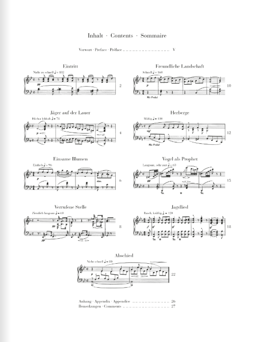 Schumann Forest Scenes op. 82
