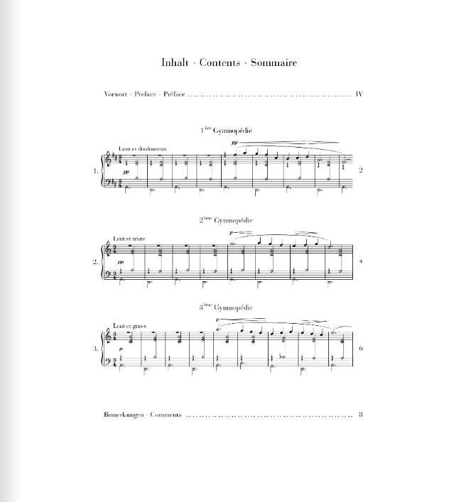 Erik Satie Gymnopédies