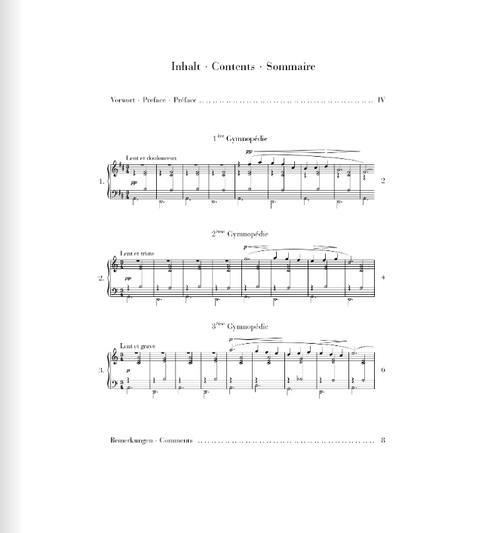 Erik Satie Gymnopédies