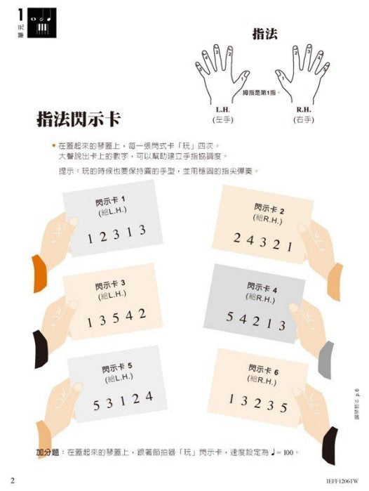 芬貝爾鋼琴基礎教材 快速進程1 樂理
