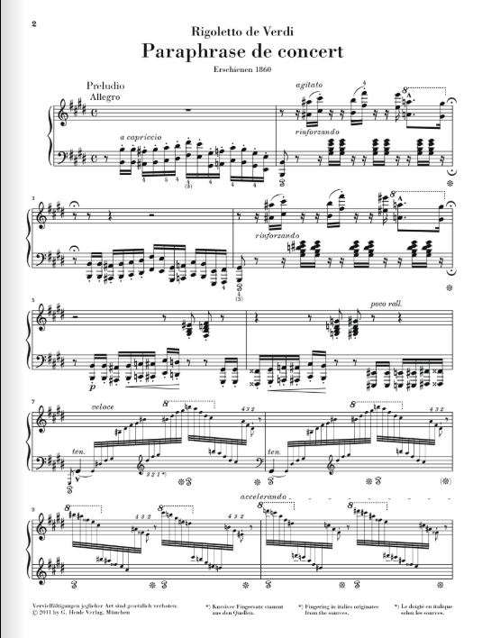 Liszt Rigoletto - Concert Paraphrase