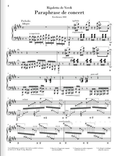 Liszt Rigoletto - Concert Paraphrase