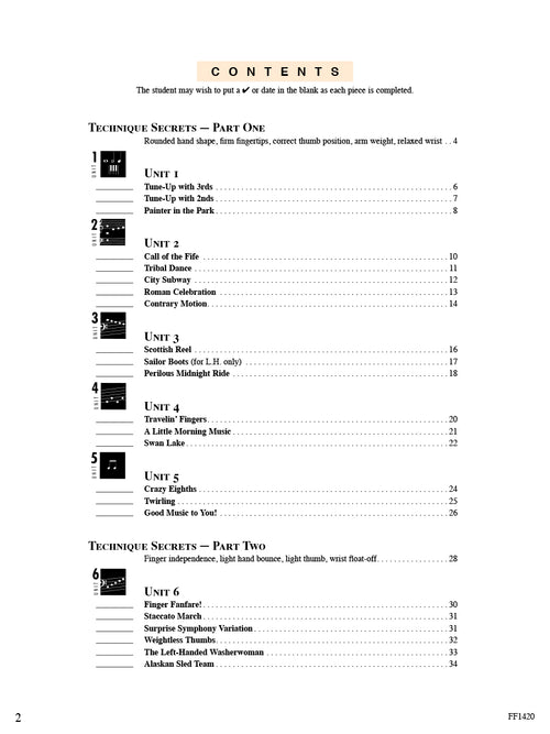 ACCELERATED PIANO ADVENTURES Tech Book 1