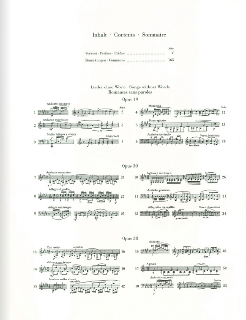 Mendelssohn Bartholdy Piano works, Volume III - Songs without Words