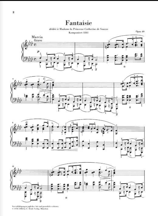 Chopin Fantasy f minor op. 49