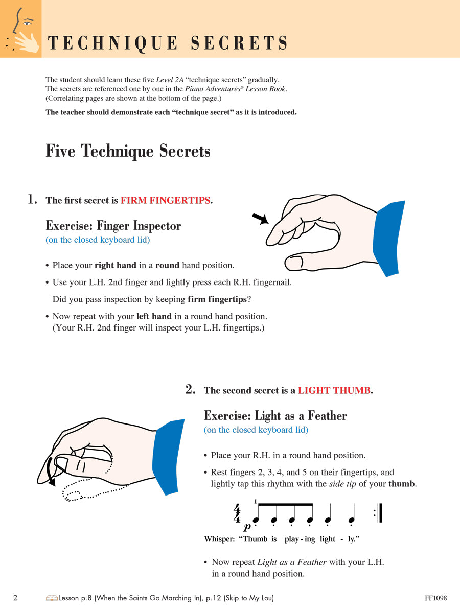 Piano Adventures Technique & Artistry Book Level 2A