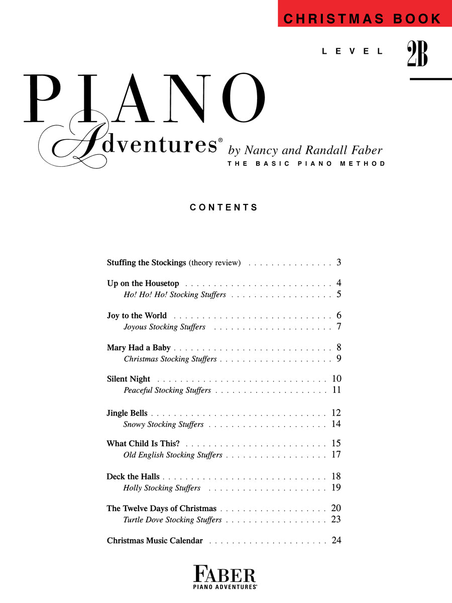 Piano Adventures Christmas Book Level 2B