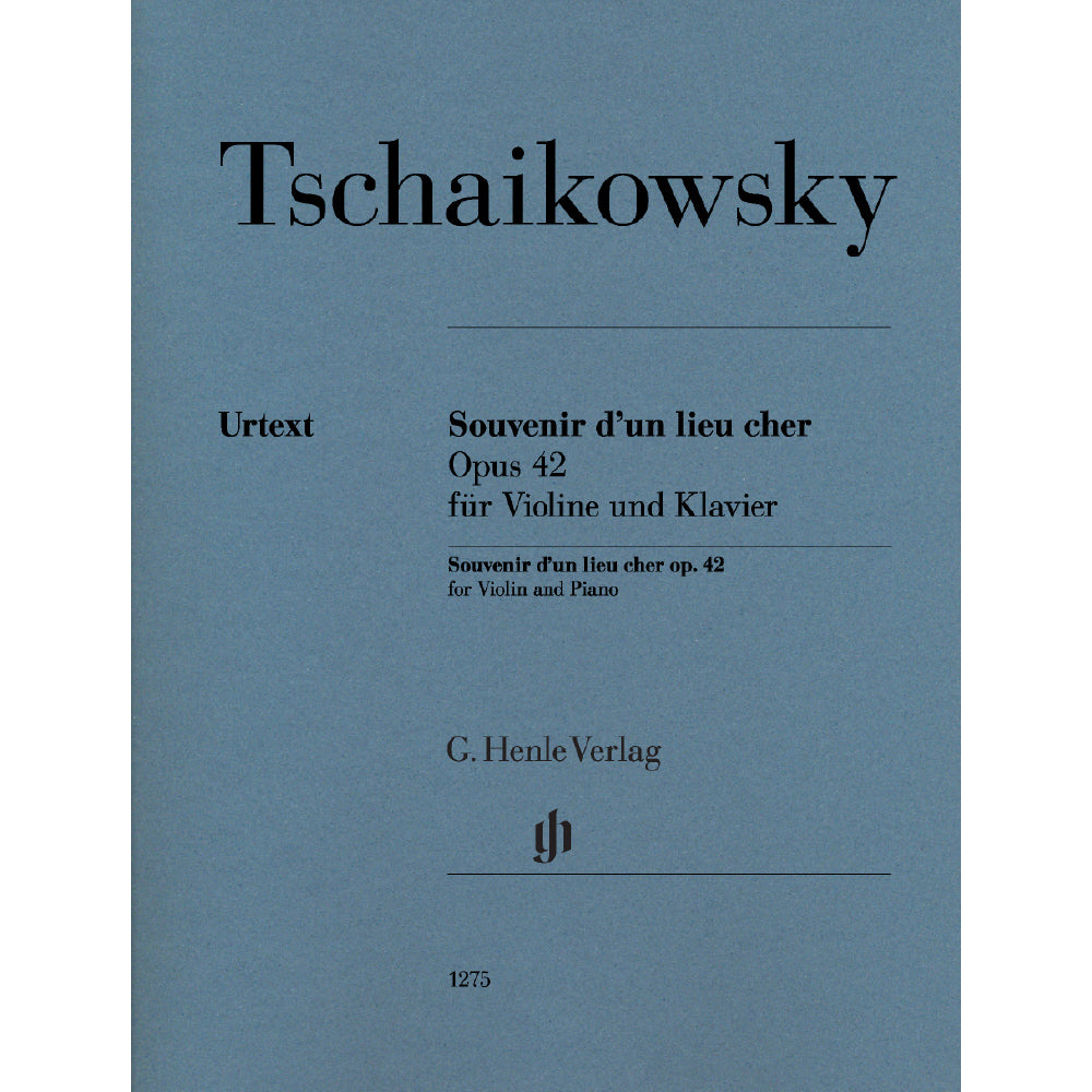 Tchaikovsky Souvenir d'un lieu cher op. 42 for Violine and Piano