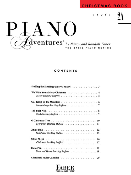 Piano Adventures Christmas Book Level 2A