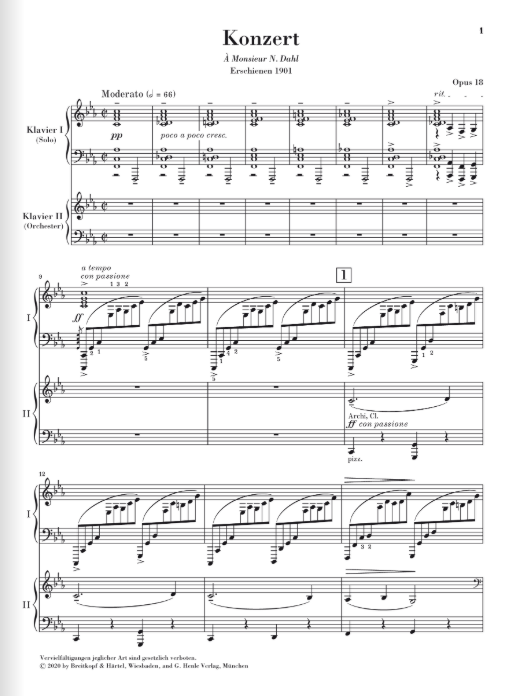 Rachmaninoff Piano Concerto no. 2 c minor op. 18