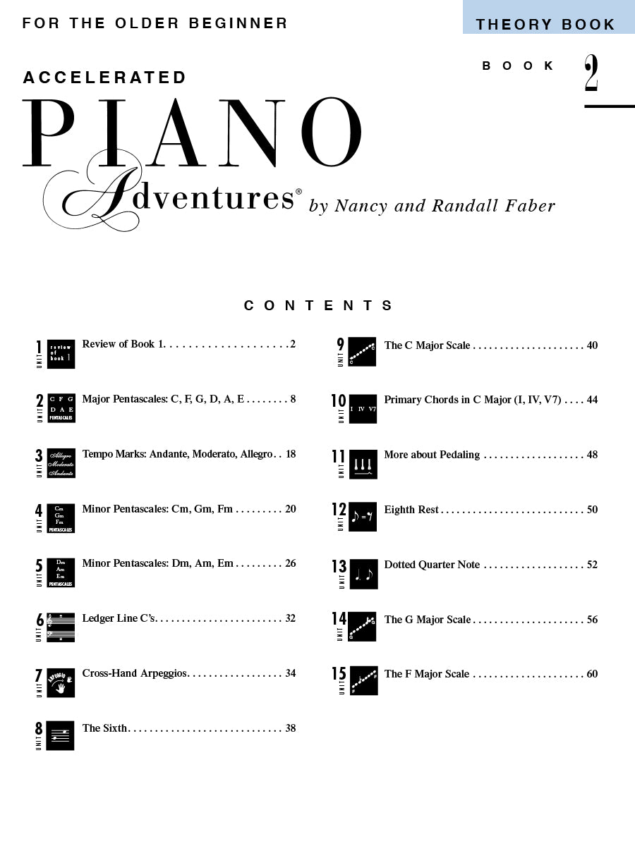 ACCELERATED PIANO ADVENTURES Theory Bk2
