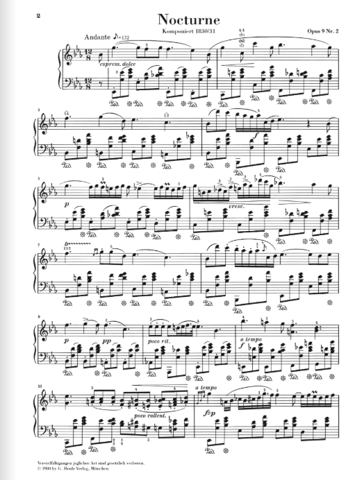 Chopin Nocturne E flat major op. 9 no. 2