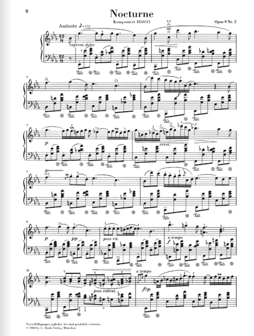 Chopin Nocturne E flat major op. 9 no. 2
