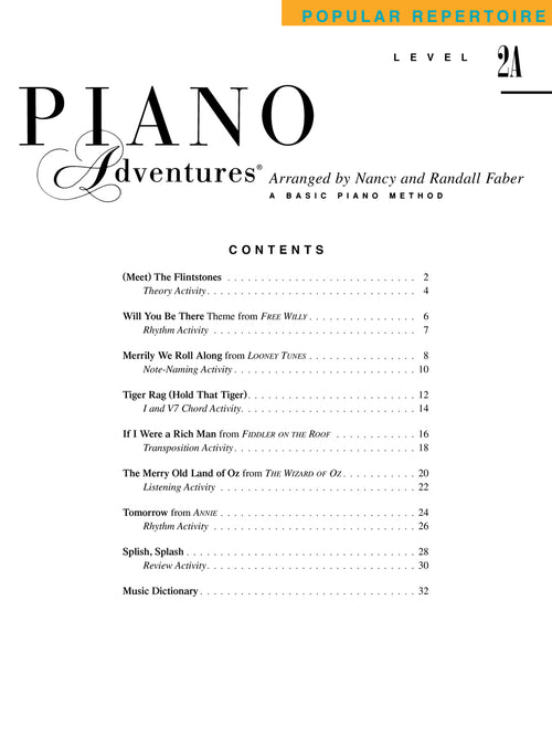 Piano Adventures Popular Repertoire Level 2A