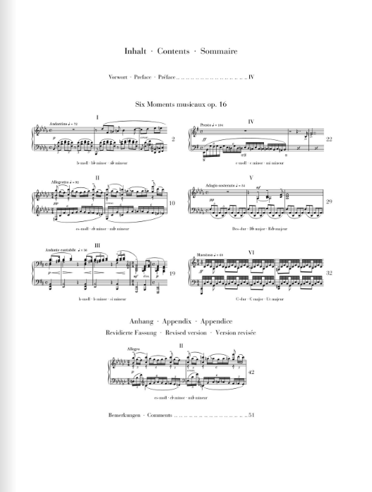 Rachmaninoff Six Moments musicaux op. 16