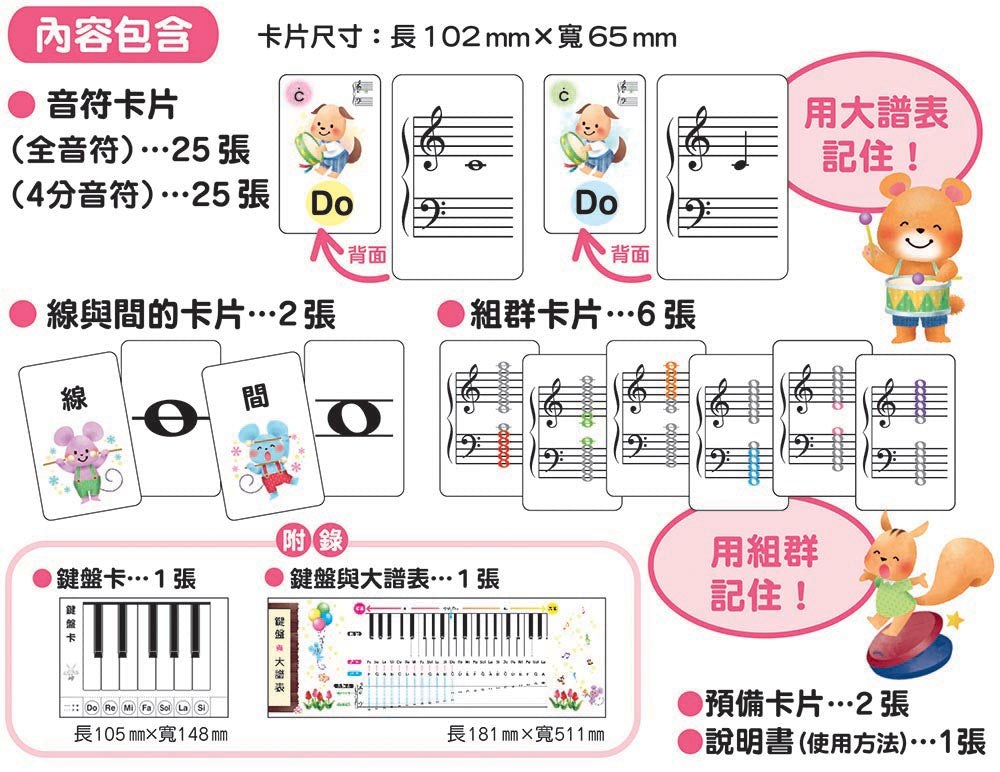 大家都喜歡 可愛的音符卡