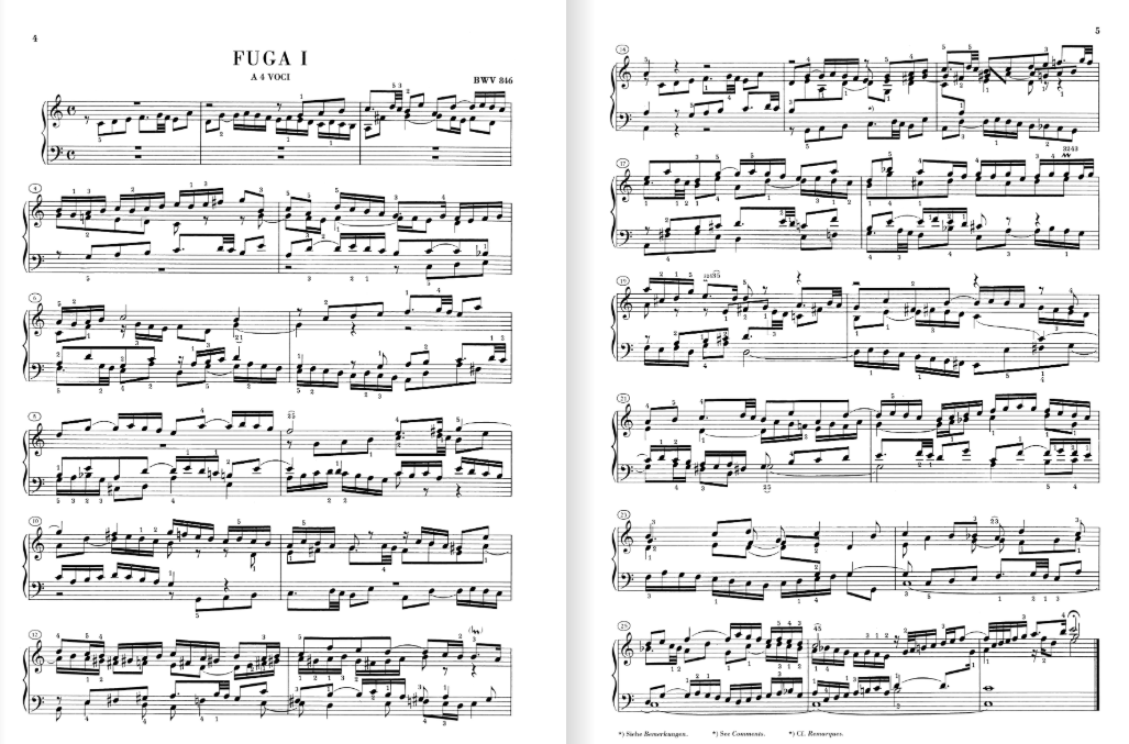 Bach The Well-Tempered Clavier Part I BWV 846-869