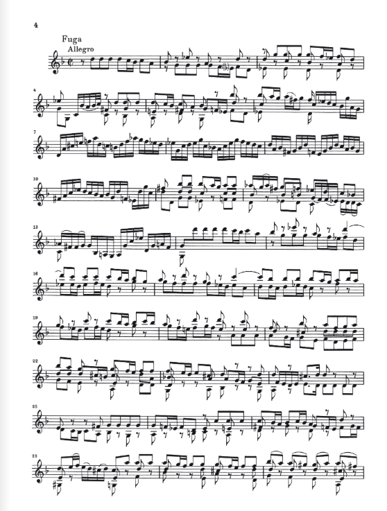 Bach Sonatas and Partitas BWV 1001-1006 for Violin solo