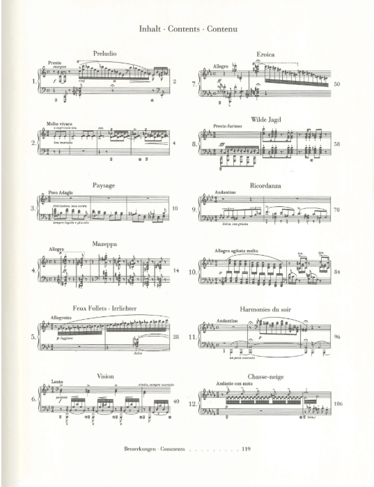 Liszt Transcendental Studies