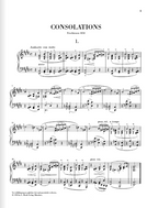 Liszt Consolations (including first edition of the early version)